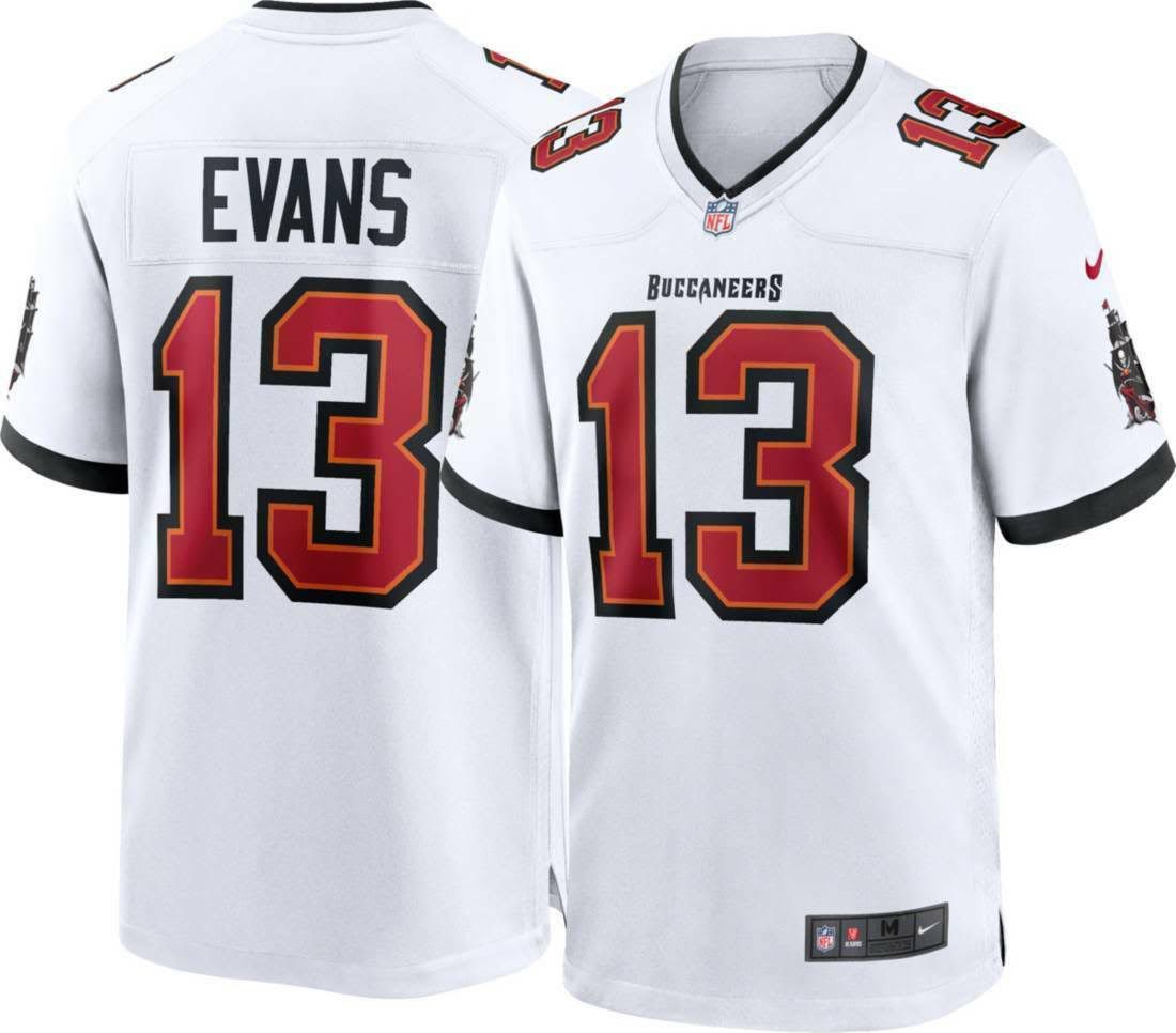 Men Tampa Bay Buccaneers 13 Mike Evans Nike White Player Game NFL Jersey